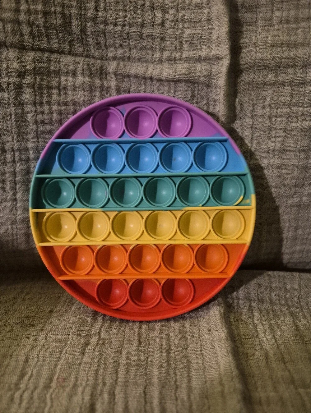4 Rainbow Pop-It Fidget Toys - Colorful Stress Relief - A